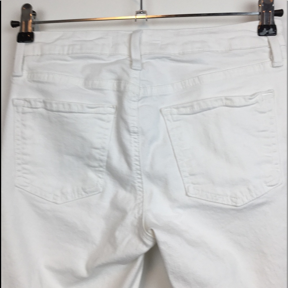 JUST BLACK Released Step Hem White Skinny Jeans - Picture 4 of 14